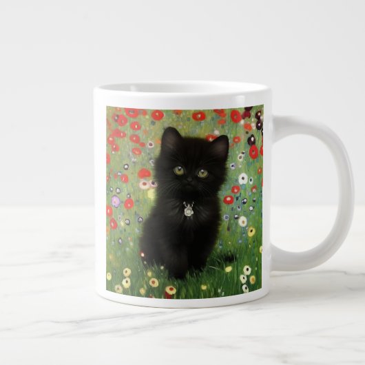Gustav Klimt Kitten Grote Koffiekop (Rechts)