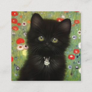 Gustav Klimt Kitten Informatiekaartje
