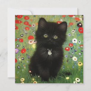 Gustav Klimt Kitten Kaart