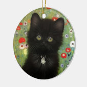 Gustav Klimt Kitten Keramisch Ornament (Links)