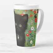 Gustav Klimt Kitten Latte Mok (Rechterhoek)