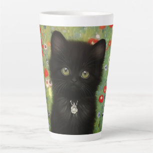 Gustav Klimt Kitten Latte Mok