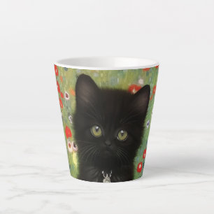 Gustav Klimt Kitten Latte Mok