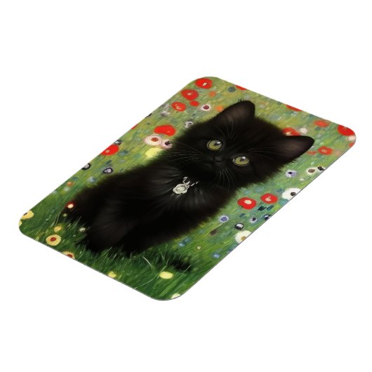 Gustav Klimt Kitten Magneet (Linkerzijde)