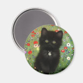 Gustav Klimt Kitten Magneet (Voorkant / Achterkant)
