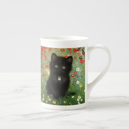 Gustav Klimt Kitten Porselein Kop (Rechts)