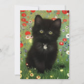 Gustav Klimt Kitten Save The Date (Voorkant)
