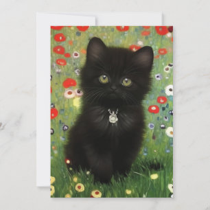 Gustav Klimt Kitten Save The Date