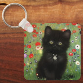 Gustav Klimt Kitten Sleutelhanger (Voorkant)