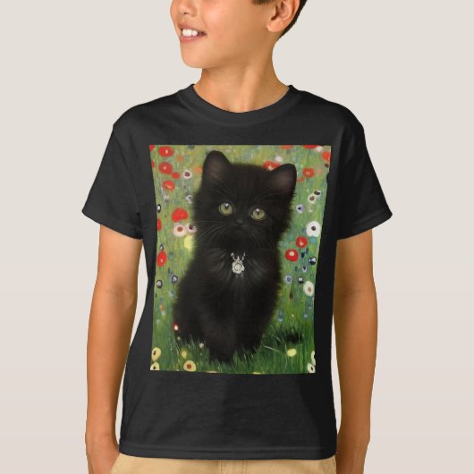 Gustav Klimt Kitten T-shirt (Voorkant)
