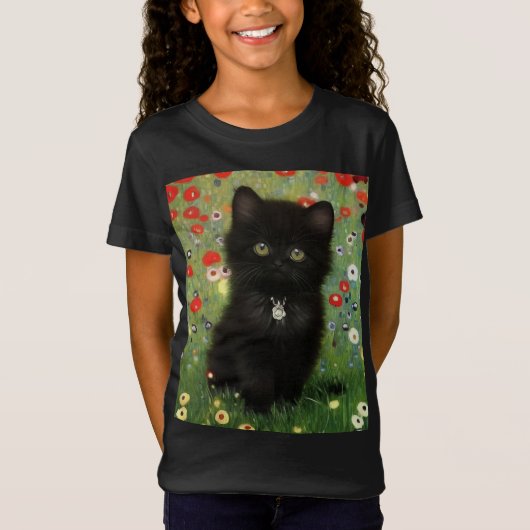Gustav Klimt Kitten T-shirt (Voorkant)