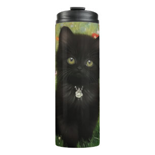 Gustav Klimt Kitten Thermosbeker