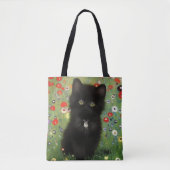 Gustav Klimt Kitten Tote Bag (Voorkant)
