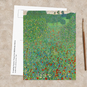 Gustav Klimt - Klaproosveld Briefkaart