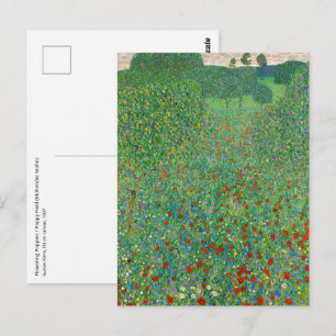 Gustav Klimt - Klaproosveld Briefkaart