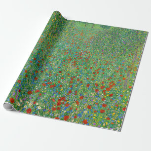 Gustav Klimt - Klaproosveld Cadeaupapier
