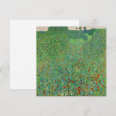 Gustav Klimt - Klaproosveld Kaart (Voorkant / Achterkant)