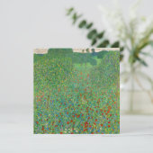Gustav Klimt - Klaproosveld Kaart (Staand voorkant)