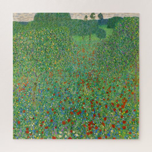 Gustav Klimt - Klaproosveld Legpuzzel (Verticaal)