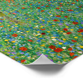 Gustav Klimt - Klaproosveld Poster (Hoek)