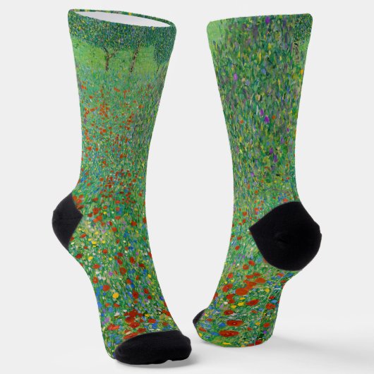 Gustav Klimt - Klaproosveld Sokken (Gebogen)