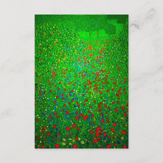 Gustav Klimt Klaprozenveld Informatiekaartje (Voorkant)