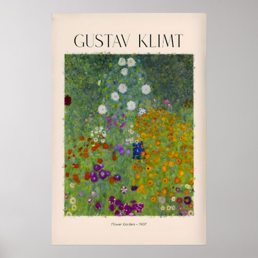 Gustav Klimt Kunstprint - Bloementuin Poster907 Poster (Voorkant)