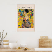 Gustav Klimt Kunstprint - Dame met waaier918 Poster (Keuken)