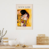 Gustav Klimt Kunstprint - De Kus907 Poster (Keuken)