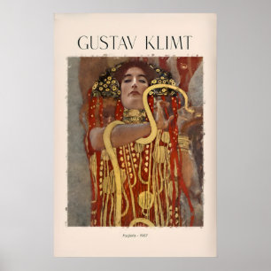 Gustav Klimt Kunstprint - Hygieia907 - Gouden Fase Poster