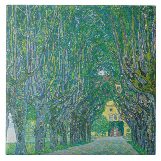 Gustav Klimt: Laan in Schloss Kammer Park Tegeltje