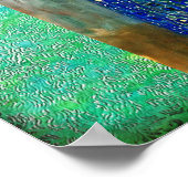 Gustav Klimt Lady in Blue Poster (Hoek)