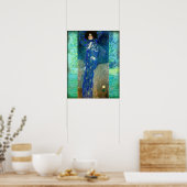 Gustav Klimt Lady in Blue Poster (Keuken)