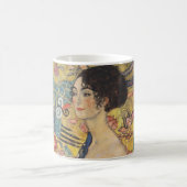 Gustav Klimt-Lady met een Fan | Koffiemok (Center)