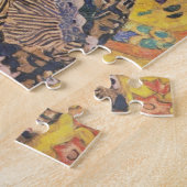 Gustav Klimt Lady met een fan Puzzle Legpuzzel (Zijkant)
