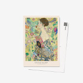 Gustav Klimt Lady met Fan Art Exhibition Poster Briefkaart