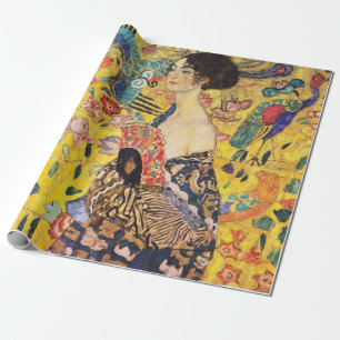 Gustav Klimt Lady met Fan Cadeaupapier