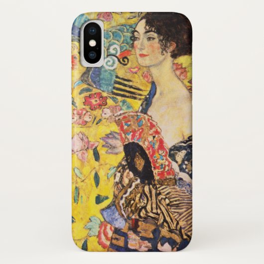 Gustav Klimt Lady met Fan Case-Mate iPhone Case (Achterkant)
