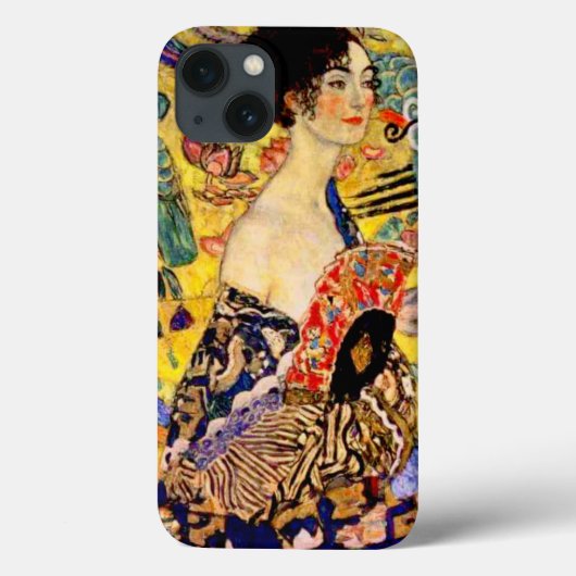 Gustav Klimt Lady met Fan Case-Mate iPhone Case (Achterkant)
