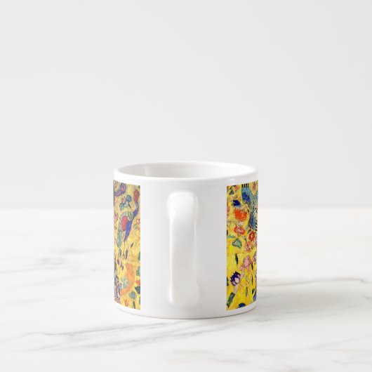 Gustav Klimt Lady met Fan Espresso Kop (Achterkant)