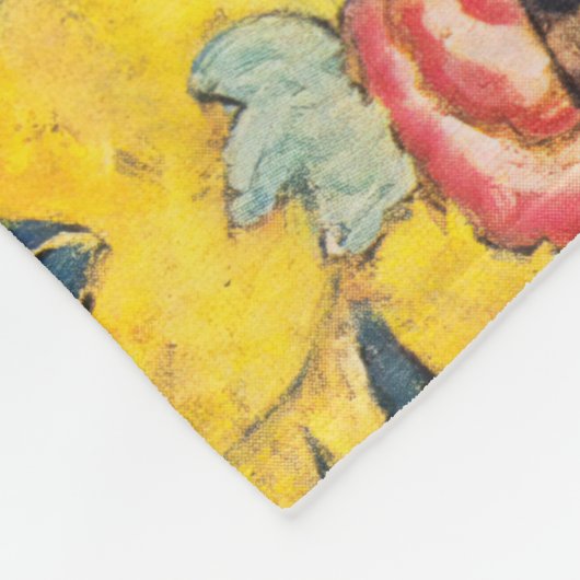 Gustav Klimt - Lady met Fan Fleece Deken (Hoek)