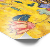 Gustav Klimt - Lady met Fan Foto Afdruk (Hoek)