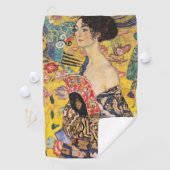 Gustav Klimt - Lady met Fan Golfhanddoek (Insitu)