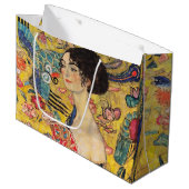 Gustav Klimt - Lady met Fan Groot Cadeauzakje (Voorkant Gekanteld)