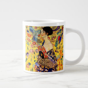 Gustav Klimt Lady met Fan Grote Koffiekop