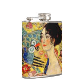 Gustav Klimt Lady met Fan Heupfles (Rechts)