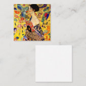Gustav Klimt Lady met Fan Informatiekaartje (Voorkant / Achterkant)