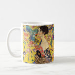 Gustav Klimt Lady met Fan Koffiemok<br><div class="desc">Gustav Klimt Lady met Fan</div>