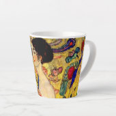 Gustav Klimt Lady met Fan Latte Mok (Rechterhoek)
