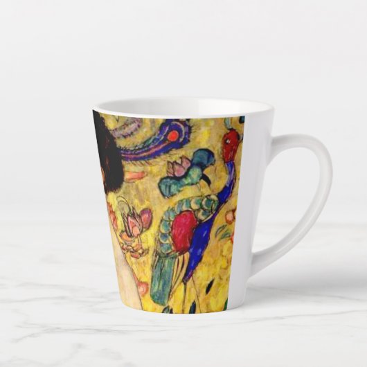 Gustav Klimt Lady met Fan Latte Mok (Rechts)